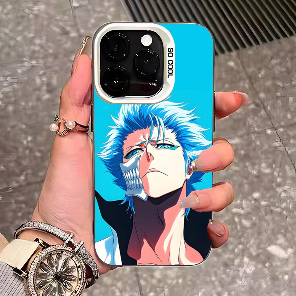 

Bleach Grimmjow Anime Phone Case For IPhone 17 Pro Max 16 Pro Max 15 14 13 11 12 Mini Xs X Xr 7 8 Plus Se Color Silver Cover iPhone 14