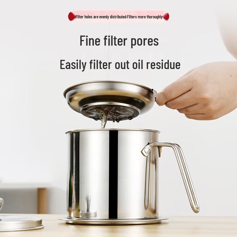 Bayco 304 Stainless Steel Oil Pot with Strainer