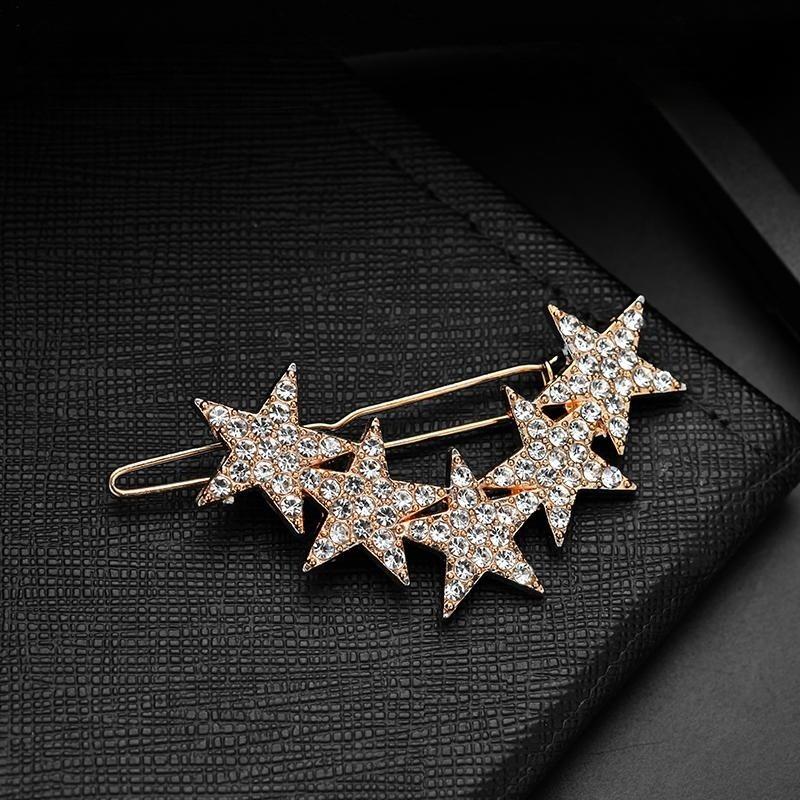 Korean Style Rhinestone Gypsophila Hairpin - Trendy Dopamine Bangs Clip