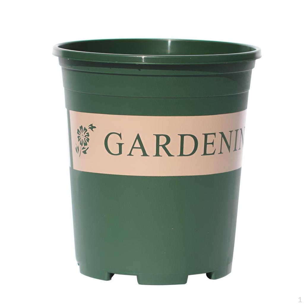 Sturdy Flower Pot, Nursery Planter, Green Pot for Balcony 0.5 Gallon PotGreen2