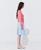 WNDERKAMMER Raw-Cut Pleats Skirt_Light Blue