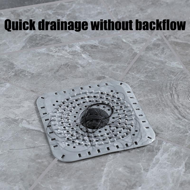 Silicone Sink Strainer Hair Catcher Clog Without Design Flexible Drain Cover Easy To Clean Strong Guards For Shower Bathtubs