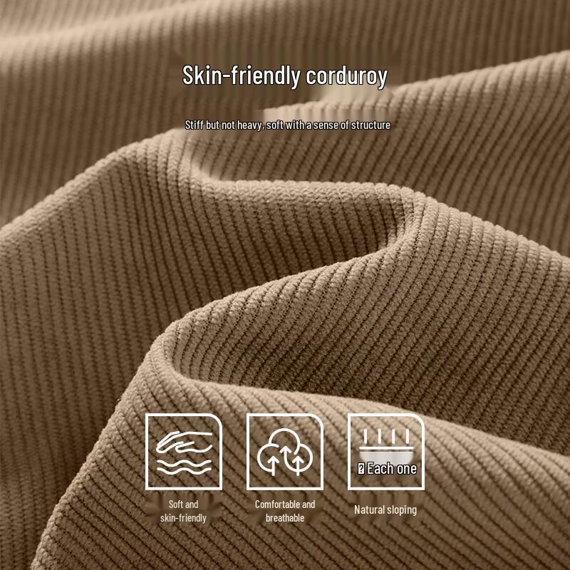 Jeanswest Men's 2025 Fall Wide-Leg Corduroy Casual Pants