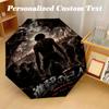 Windproof Folding Umbrella, 8‑Rib Auto Open Close Attack On Titan Umbrella for Rain Sun Protection
