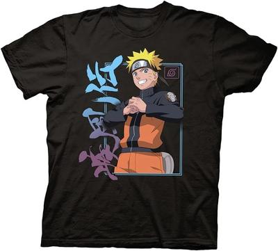 Uzumaki Naruto Anime Oversize T-shirt Men Women Short Sleeve Casual Print Tee Cotton Streetwear Cosplay Summer Manga Strip Tops