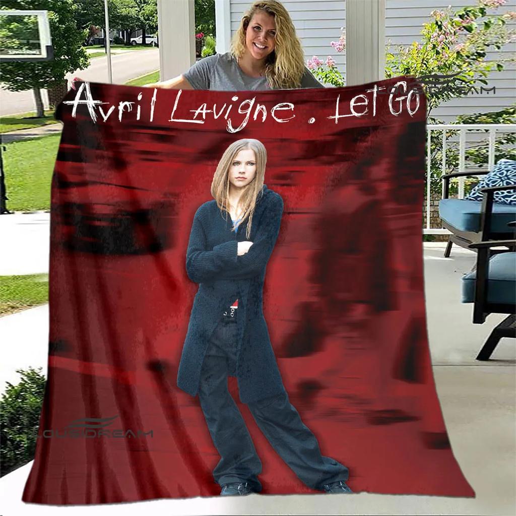 Singer AVRIL LAVIGNE Printed blanket Flannel Warm blankets Soft and comfortable blanket bed linings cubre cama Birthday Gift