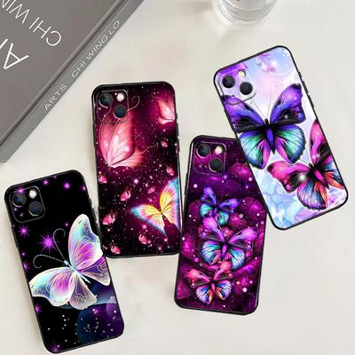 Black Beautiful Butterfly For Realme 15 Pro 10 11 12 13 14 Pro Plus GT6 GT7 C61 C67 C63 C71 C55 C51 C65 C53 C75 Case