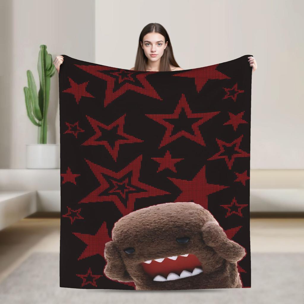 Domo Kun Accessories Blanket Soft Fleece Throw Blankets Comfortable Bedding Throws
