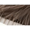 Autumn and Winter Women's Skirt Double-sided Pleated Skirt Saree Half-body Large Size A-line Skirt To Cover The Stomach Half-skirt