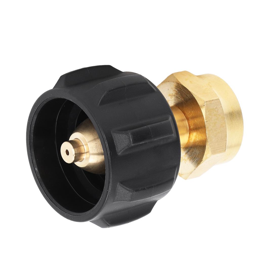 Adaptor de reumplere QCC1 Supapă de reglare Cuplaj de rezervor din alamă pentru butelia de gaz propan de 1 lb