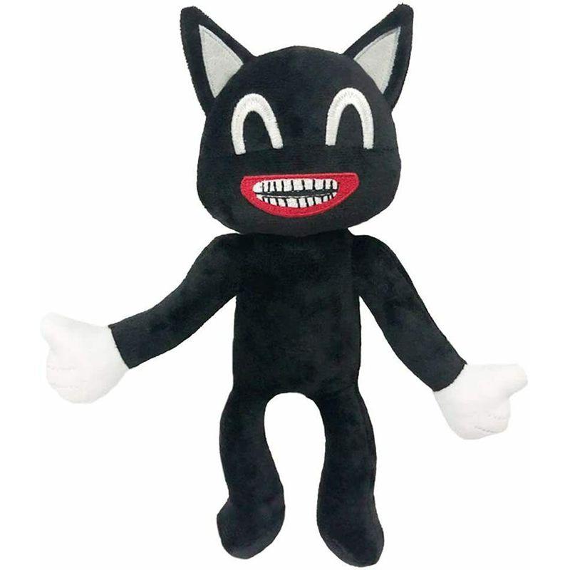 Adorable Black Cartoon Cat Plush Toy Stuffed Doll Perfect For Halloween Decorations