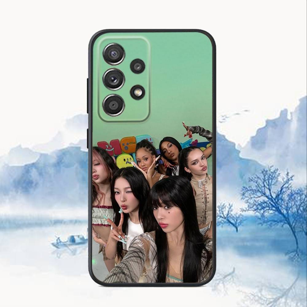 Heißes Musik K-KATSEYE Handyhülle für Samsung S25, S24, S21, S22, S23, S30, Ultra, S20, Plus, Fe, Lite, Note, 10, 9, 5G Schwarze Abdeckung