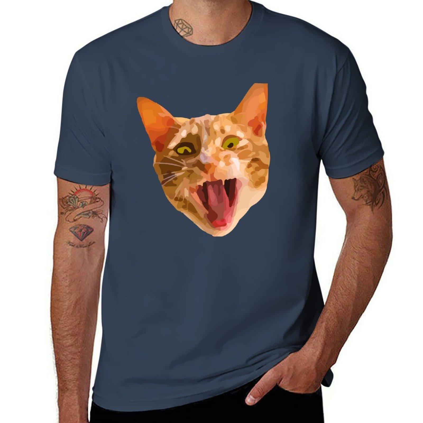 Murphy Cat Gets Real Tshirt Casual Loose Daily Wear Tshirt S