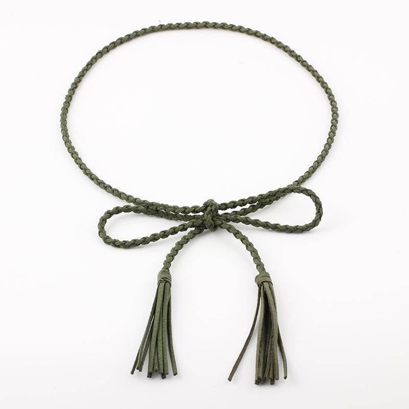 Yingfina Antique Fringed Hanfu Horse Dress Accessories Belt Decoration Super Long Velvet Thin Waist Chain Thin Belt