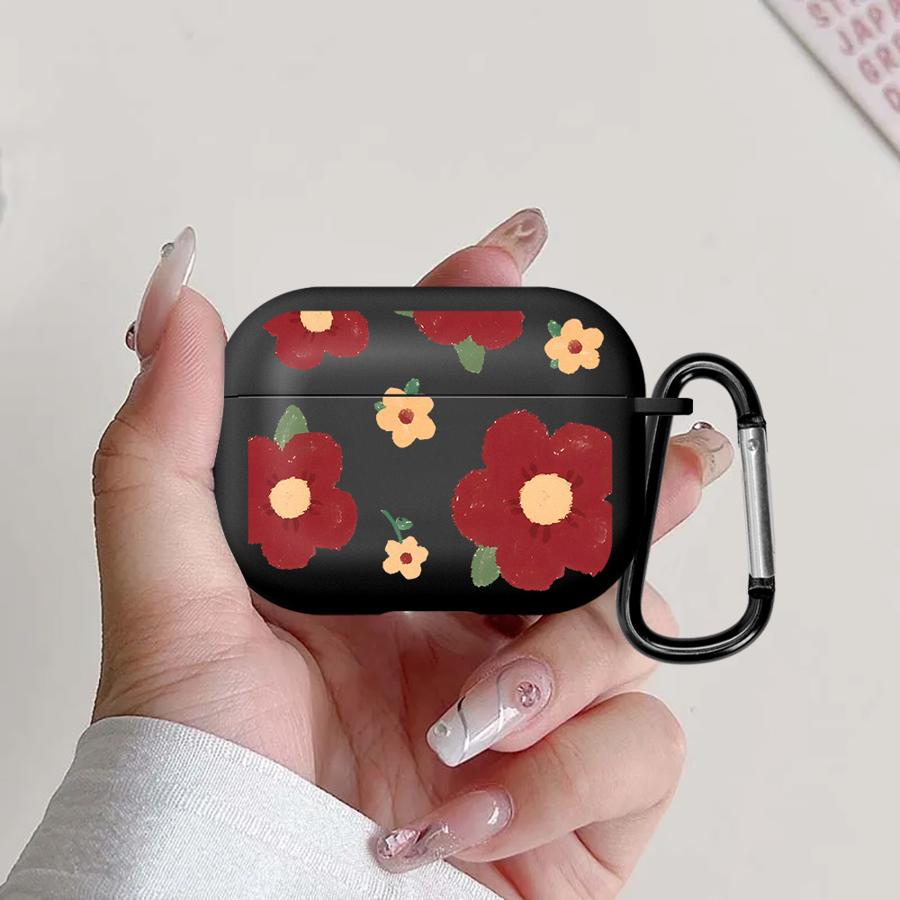 Case For Airpods Pro2 Pro3 3 4 2 1 Pro Earphone Cases Cover Cartoon Flower