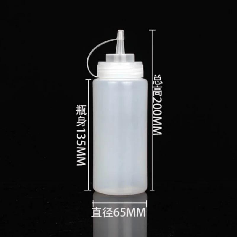 Large Squeeze Condiment Bottles with Nozzles Ketchup BBQ Sauces Olive Oil Bottle Dispenser Squeeze Sauce Bottle Kitchen Gadget