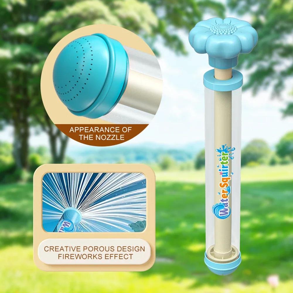 1/3Pcs Pusher Type Fireworks Spray Water Pull-Back Water Gun Outdoor Splash Games For Pool Lawn Activities Kids Water Spray Toys