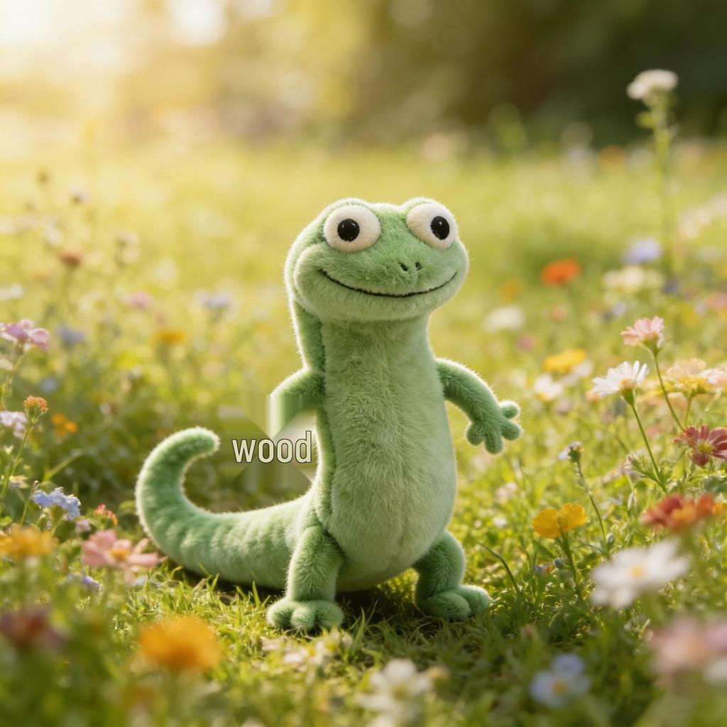 Tom the Green Lizard Plush Toy - Realistic Simulation Doll