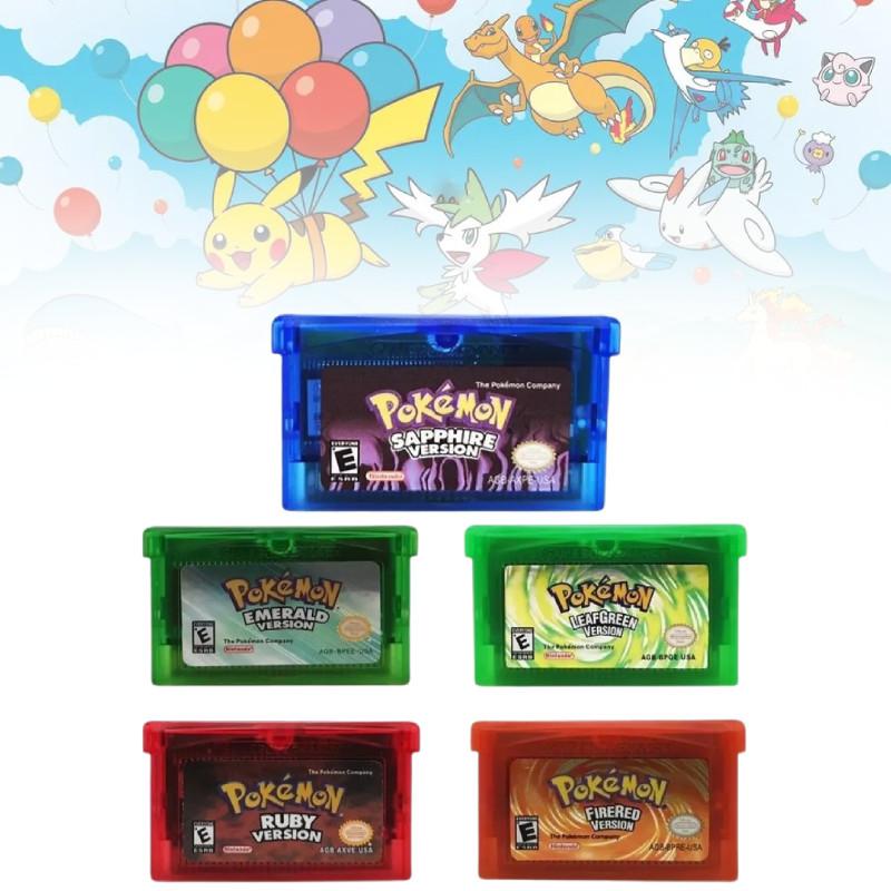 Nostalgic Ndsl Gbm Gbasp Gba Game Cartridge Collection With Legendary Pokmon Designs