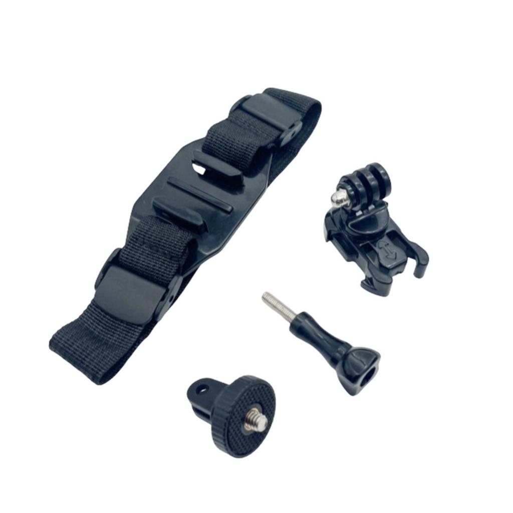 Veilige Gesp Type Helmbanden voor Actiecamera's Antislip Kenmerk voor Fietsen, Springen en Klimmen