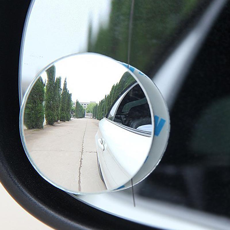 Car 360 Degree Adjustable Hd Rearview Convex Mirror For Car Reverse Wide Angle Vehicle Blind Spot Mirror