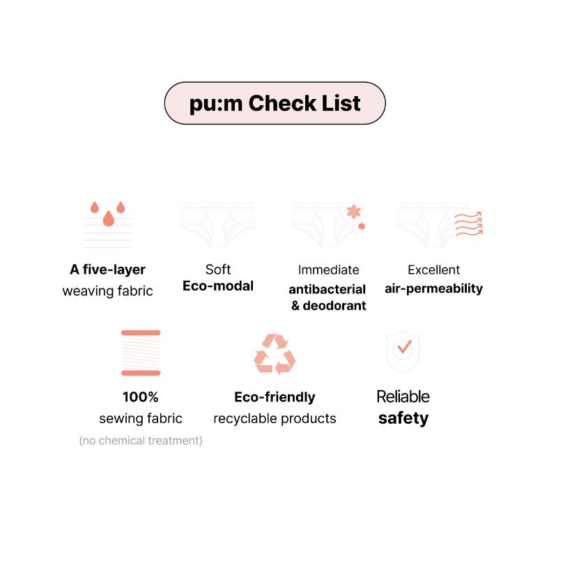 [Remuse] pum Hiphugger Lady, bragas urinarias para incontinencia a prueba de fugas, ropa interior urinaria suave y transpirable transpirable para mujer