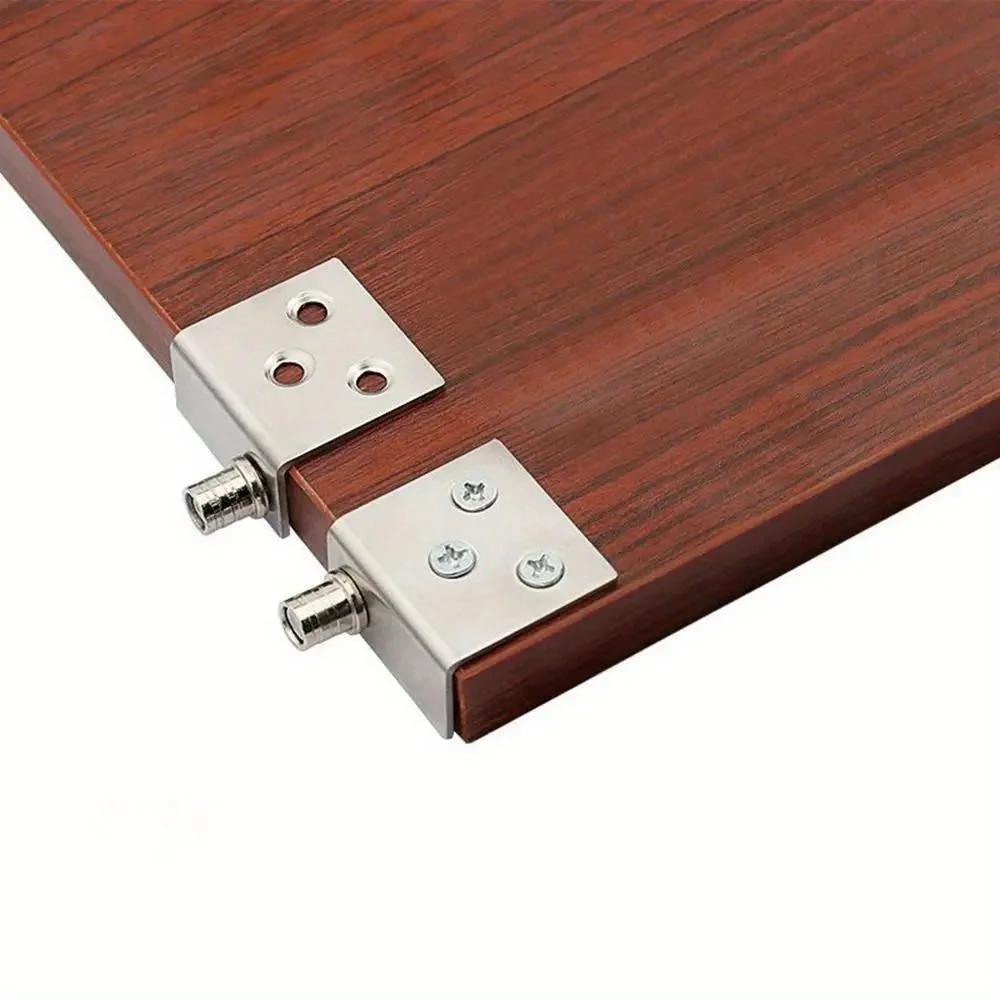 2 Sady, Neviditelné Nerezové Panty, Horní a Dolní Čepy Pantů, Skrytý Rohový Kód ve tvaru L