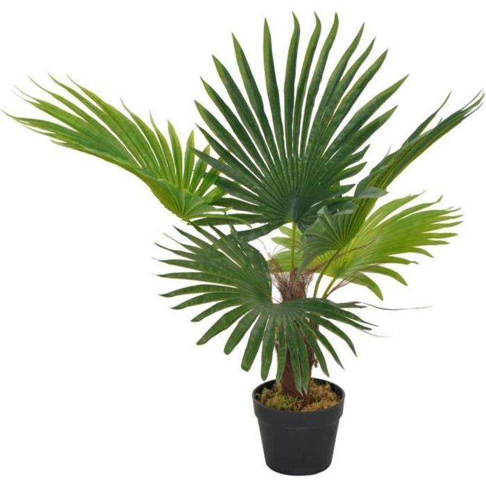 VidaXL Plante artificielle avec pot Palmier Vert 70 cm