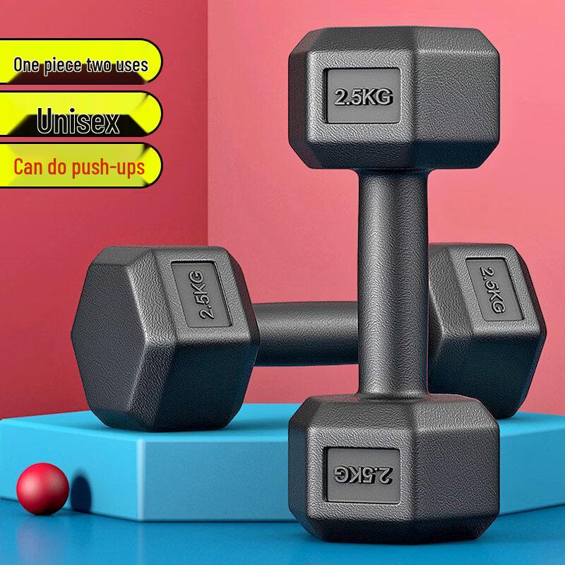 Hex Rubber Coated Dumbbell