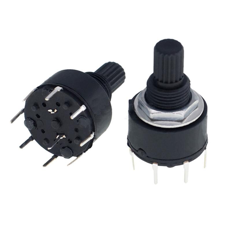 SR16 16mm Rotary Band Switches 15MM Shafts Plastic Flower Axes Band Switches