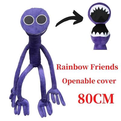 50-80cm Rainbow Friends Plush Doll Toy Game Character Cartoon Purple Monster Soft Plushie Stuffed Halloween Toys Gift for Kids
