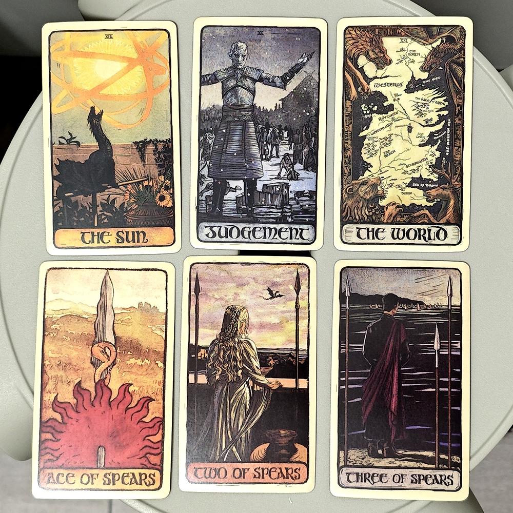 GOT Gra o Tron Talia Tarota 78 Cudownie Ilustrowanych Kart 10.3*6cm