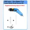 Electric Air Cool Hot Knife Foam Cutter Tool Machine Portable Slotting Groove Styrofoam Polystyrene Fabric Rope Cutter