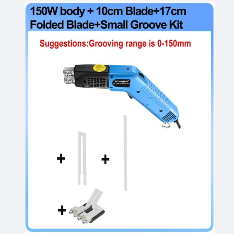 Electric Air Cool Hot Knife Foam Cutter Tool Machine Portable Slotting Groove Styrofoam Polystyrene Fabric Rope Cutter