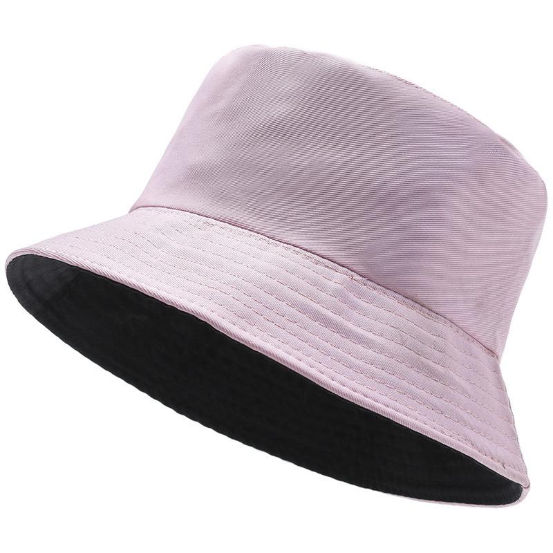 New spring and summer small fresh basin hat tide solid color bucket hat men's and women's outdoor travel visor tide version hat