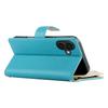 For iPhone 16 Plus Case Zipper Pocket Wallet Color Splicing Leather Flip Phone Cover with Straps