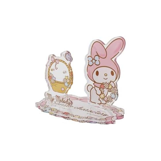 White Clover My Melody Acrylic Stand Accessory Stand Sanrio Characters Acrylic Display Necklace Stand Earring Stand Ring Stand AS-SAMM01