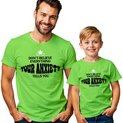 Herren Und Angst Zitat Psychische Gesundheit Bewusstsein T-Shirt Tee Emotional #MHA