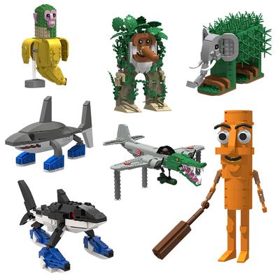 KI Tung Tung Tung Sahur Baustein Spielzeug Spiel Tralalero Tralala bombardiri crocod Bausteine Geburtstag Für Kinder Modell