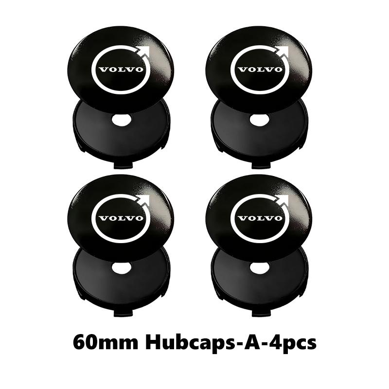 For Volvo 4pcs Car Wheel Hub Protective Cover Universal Anti-Dust Center Cap S60 S80 S90 C30 XC40 XC60 XC70 XC90 V40 V60 V90 T6