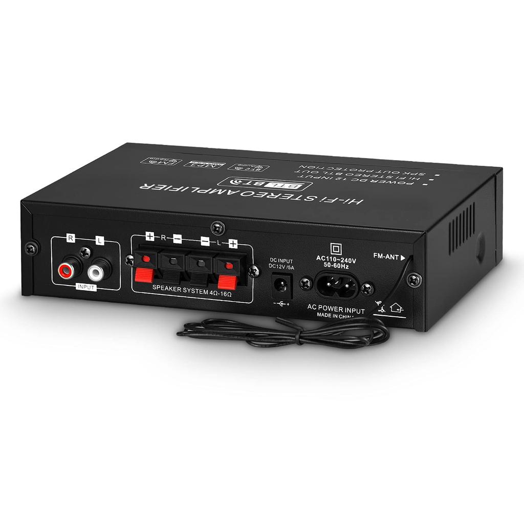 Mini Bluetooth 5.0 Digital Amplifier, USB Player, Stereo, Home, Car, Marine Audio Amplifier, Power Amplifier