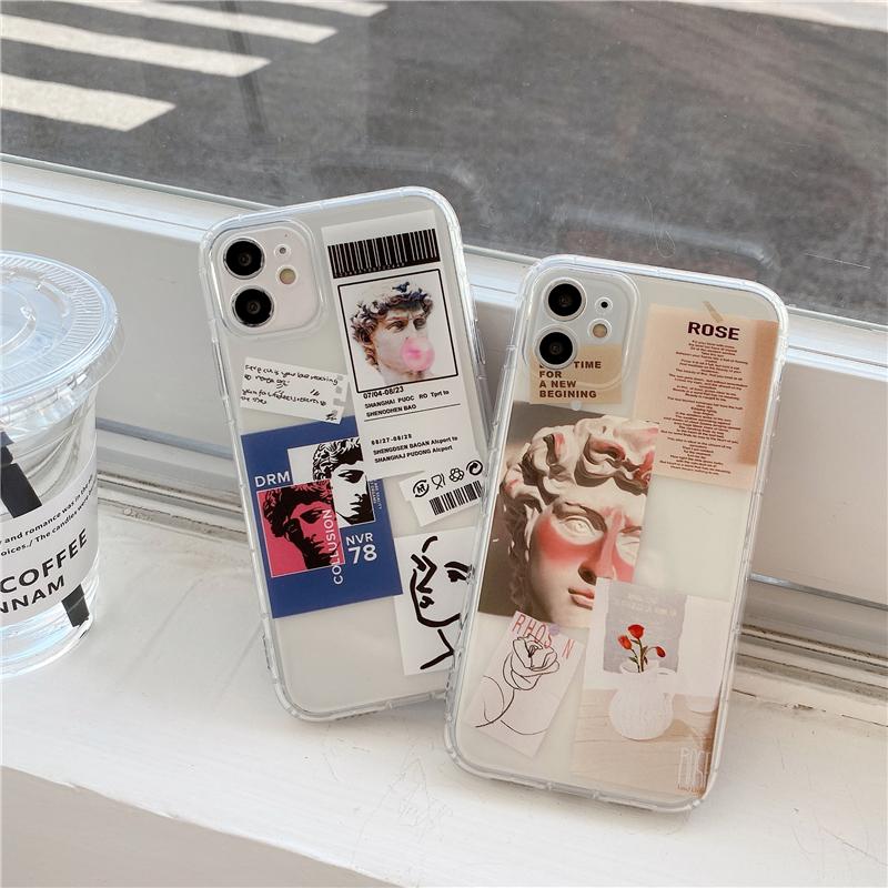 Unique David Clear Phone Case For Iphone 12 Mini 11 13 Pro Max 7 Xs Max Xr 8 Plus X Silicone Conque Fundas Capa Shell