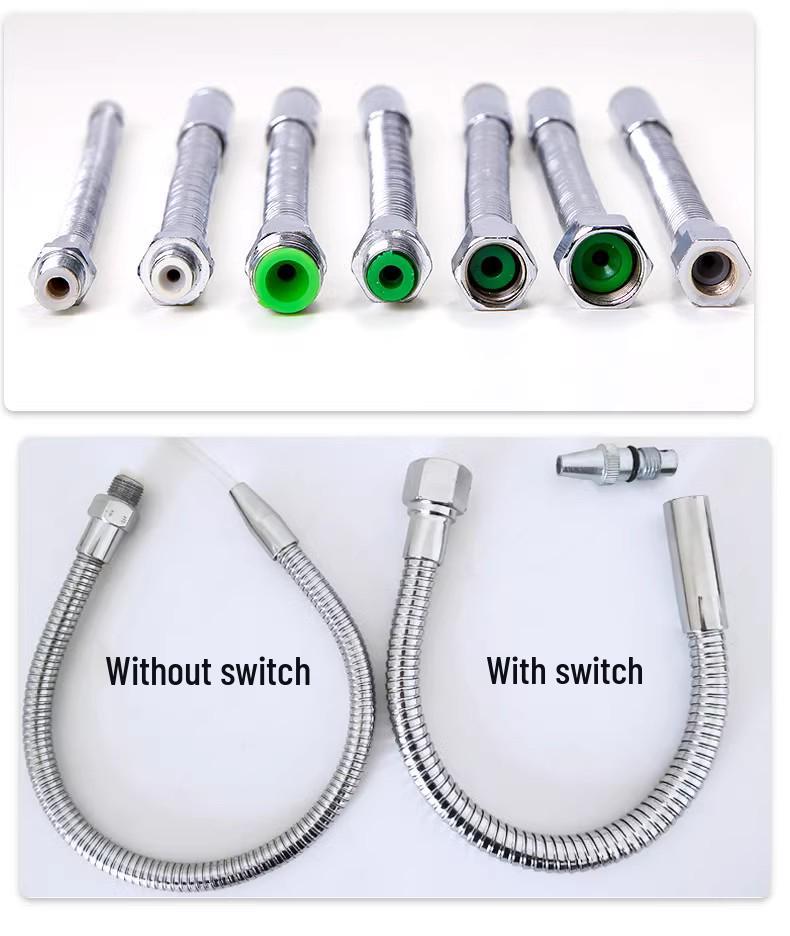 Adjustable Lathe Metal Coolant Tube with Nozzle & Switch, Universal Oil/Water Pipe for Machine Tools.