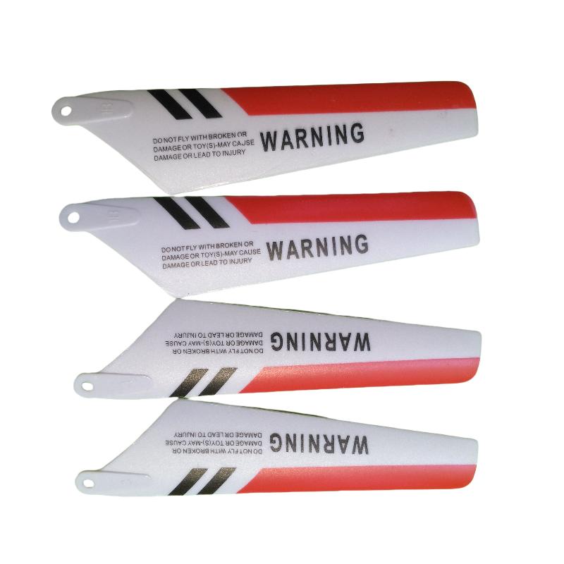 4Pcs Spare Main Fan Blades For Helicopter Rotor Rc Syma S107 Diy Accessories Kid Gift