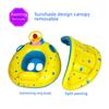 PVC Inflatable Children's Swim Ring with Canopy - Baby Water Toy Seat