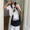 Oval-shaped Large-capacity Pleated Check-pattern Bag, Suitable for Commuting, Single-shoulder Crossbody Bag
