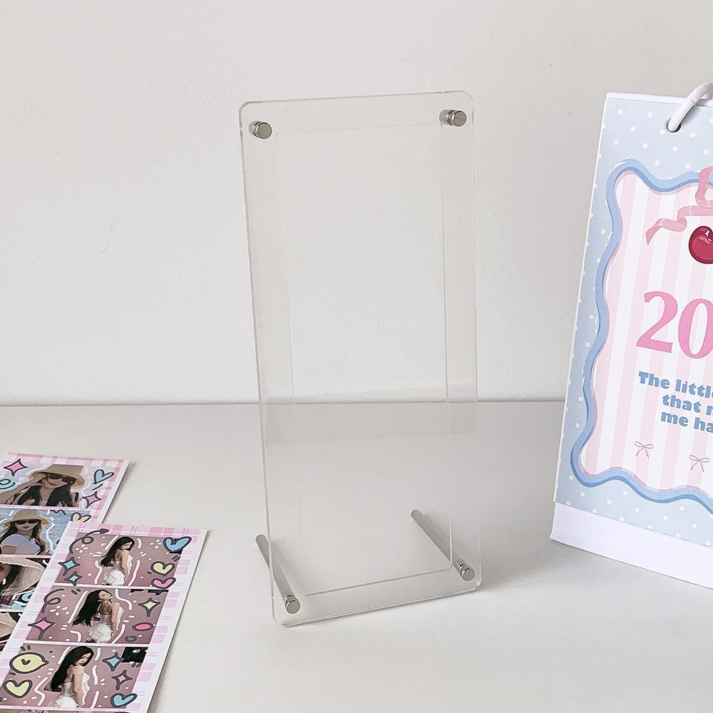 

Clear Photocard Stand DIY Frame Picture Frame INS Photo Protector Holder Life Four Cut 1 Grid