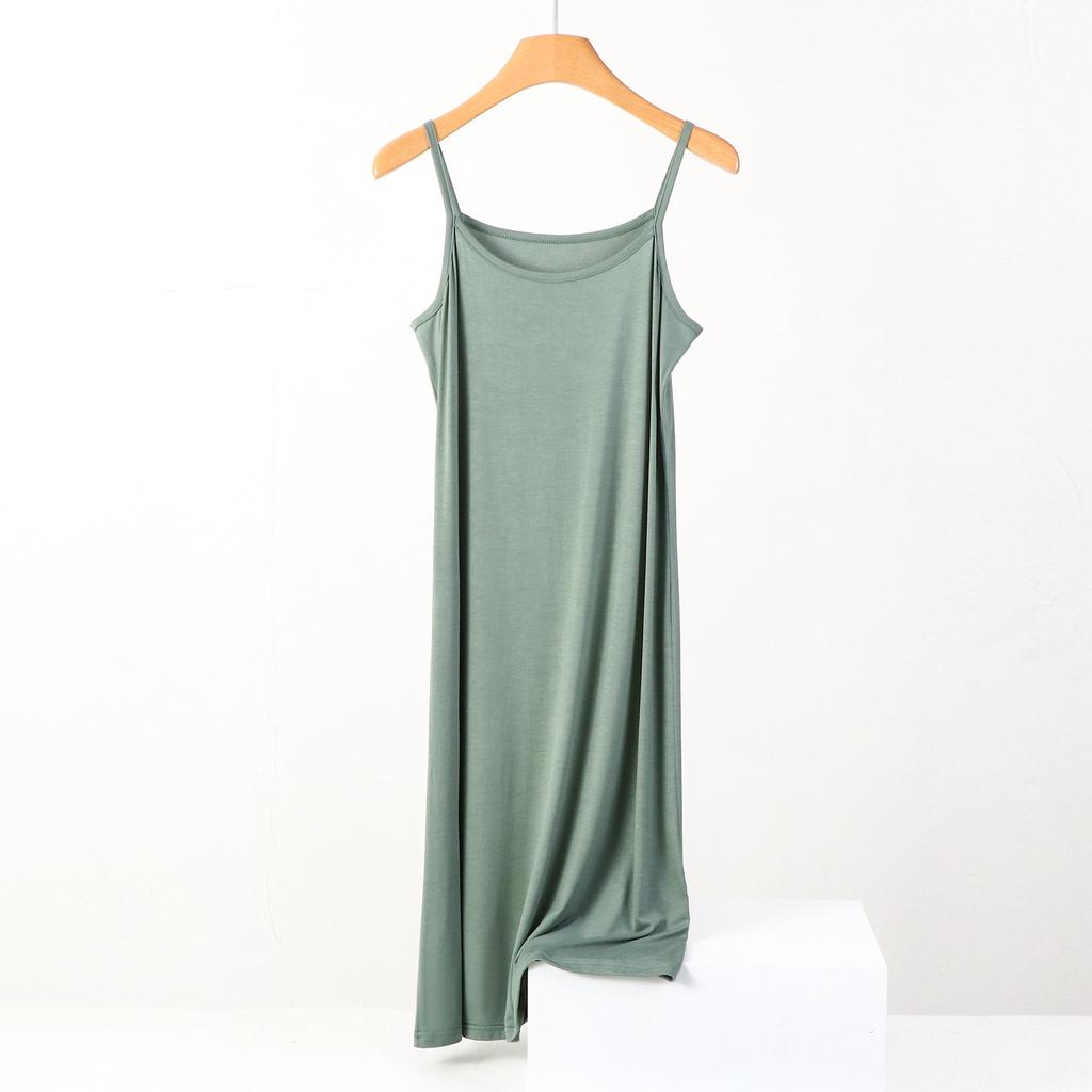 Summer Dress Women's Sleeveless Camisole Dress Plus Size Loose Casual Inner Long Bottom Dress