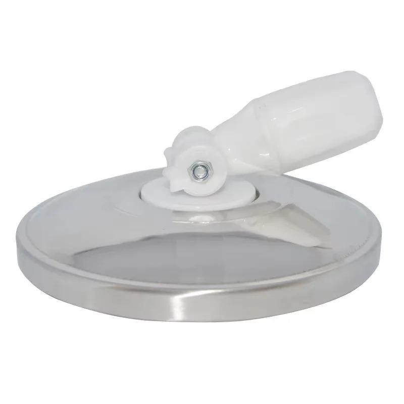 Replacement Automatic Mop Spin Cleaning Home Tools For Mop Revolving Stainless Steel Household Floor Mop светло-серый