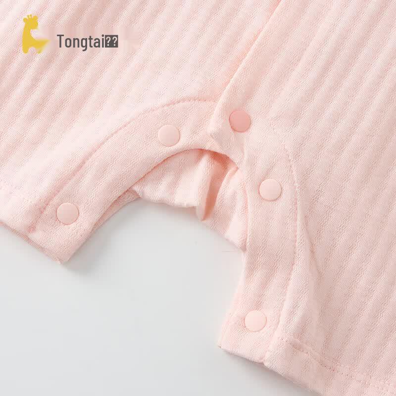 Tongtai Baby Short Sleeve Cotton Romper 2-Piece Set